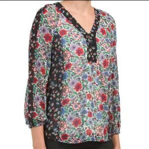 Nanette Lepore Floral In the Moment Blouse